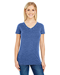 208B Threadfast Ladies' Vintage Dye Short-Sleeve V-Neck T-Shirt