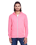 302Z Threadfast Unisex Triblend Full-Zip Light Hoodie