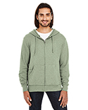 321Z Threadfast Unisex Triblend French Terry Full-Zip