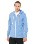 3909 Bella + Canvas Unisex Triblend Sponge Fleece Full-Zip Hoodie