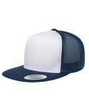 6006W Yupoong Adult Classic Trucker with White Front Panel Cap
