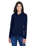 78192 Core365 Ladies' Pinnacle Performance Long-Sleeve Piqué Polo