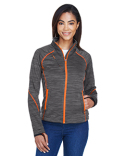 78697 North End Ladies' Flux Mélange Bonded Fleece Jacket