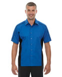 87042T North End Men's Tall Fuse Colorblock Twill Shirt