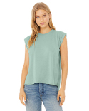 8804 Bella + Canvas Ladies' Flowy Muscle T-Shirt with Rolled Cuff