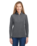 CE405W Core365 Ladies' Fusion ChromaSoft™ Pique Quarter-Zip