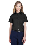 D620SW Devon & Jones Ladies' Crown Woven Collection™ Solid Broadcloth Short-Sleeve Shirt