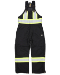 HVNB02 Berne Men's Safety Striped Arctic Insulated Bib Overall