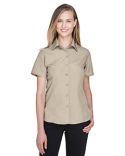 M560W Harriton Ladies' Barbados Textured CampShirt