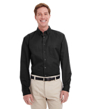 M581 Harriton Men's Foundation 100% Cotton Long-Sleeve Twill Shirt withTeflon™